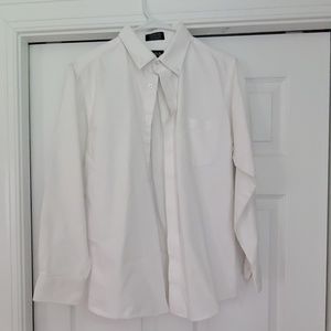 White button dress shirt